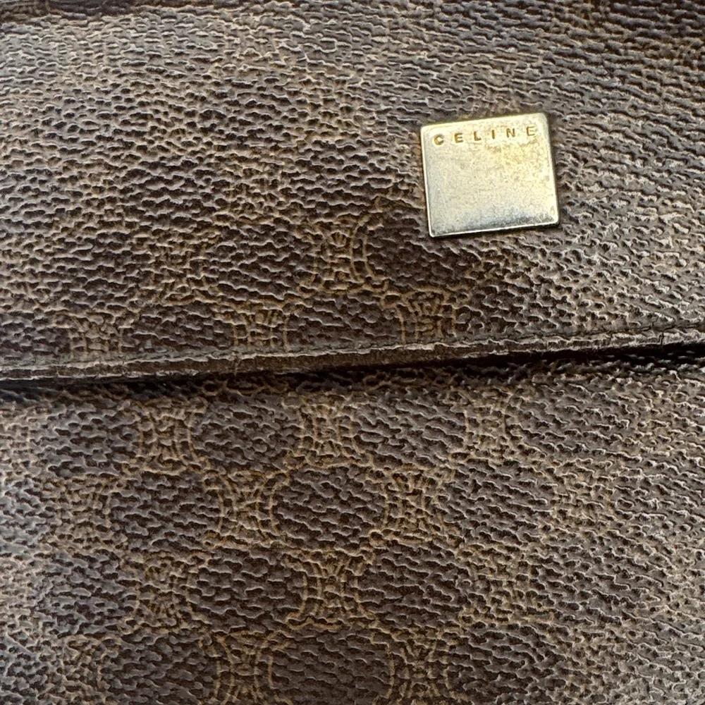 Celine Dark Brown Leather Wallet